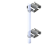 Pipe Mount, Taper Adjustment, 0-6 degree (Each)